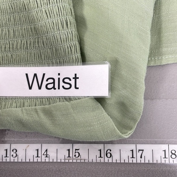 Love Tree Dress Womens Large Green NWT Cute Panel Strapless Maxi Smocked Boho - Picture 15 of 17